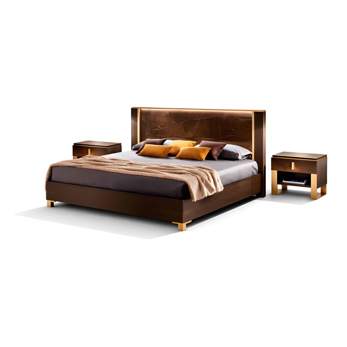 Ravo Bed and Nightstand Set