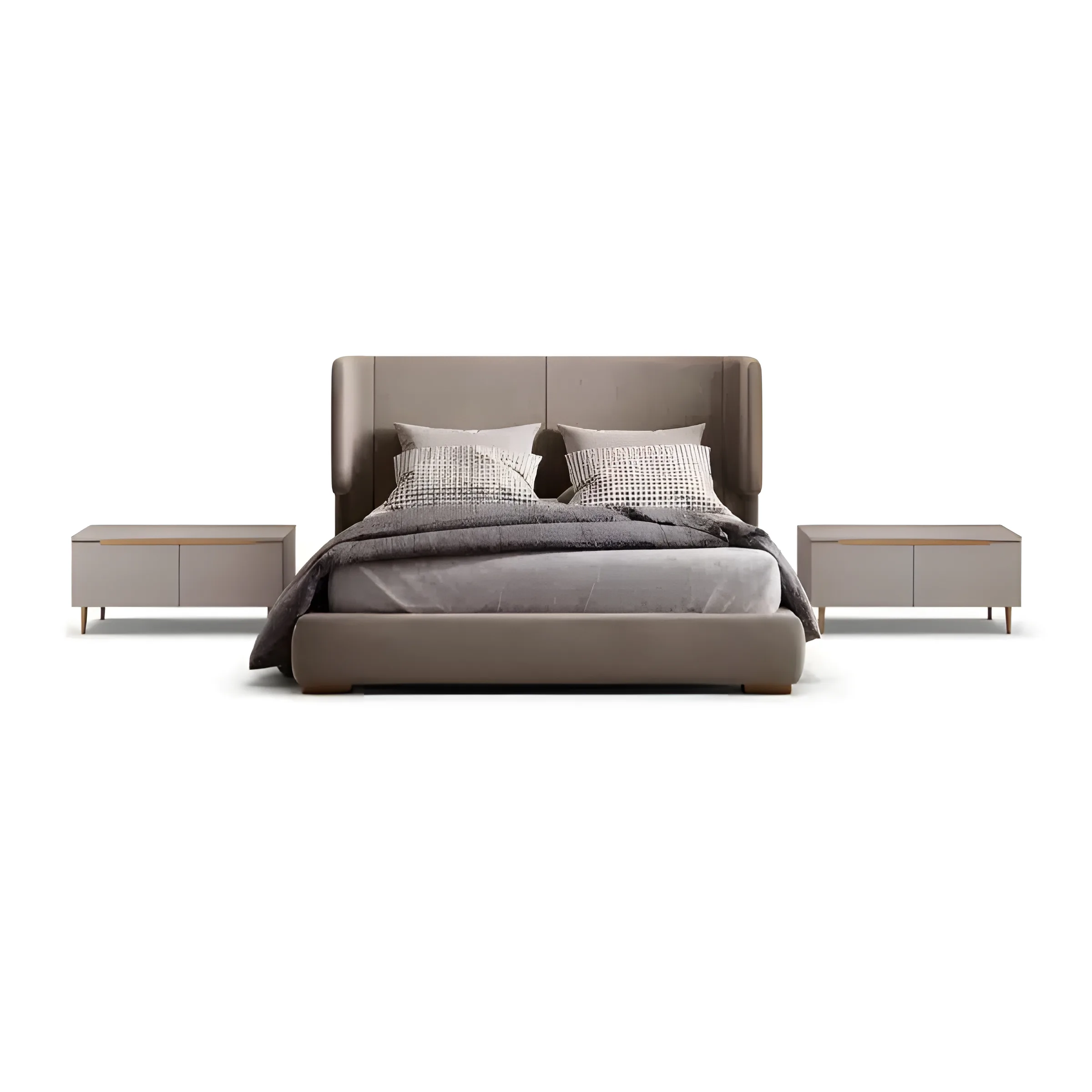 Reno Bed and Nightstand Set