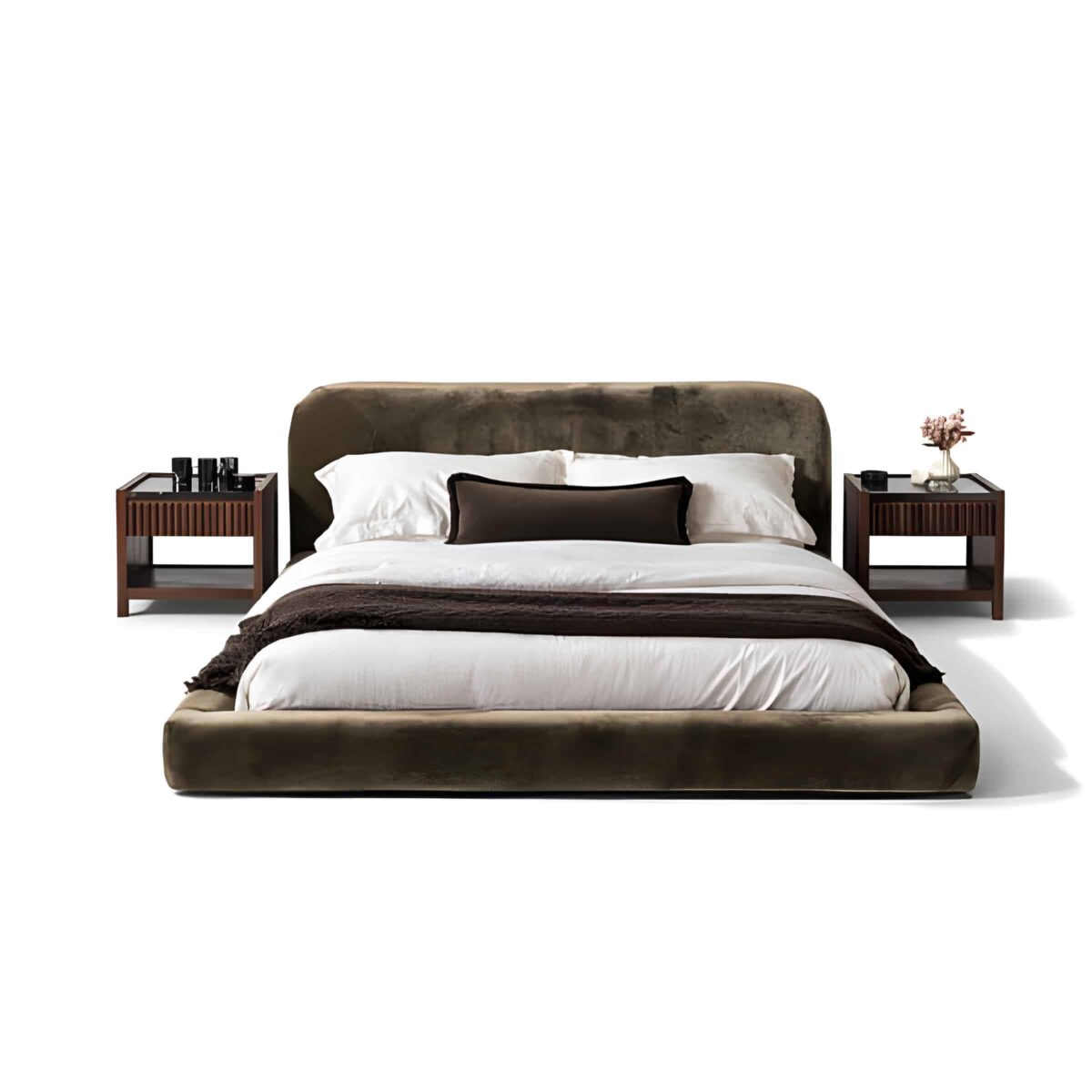 Deno Bed and Nightstand Set