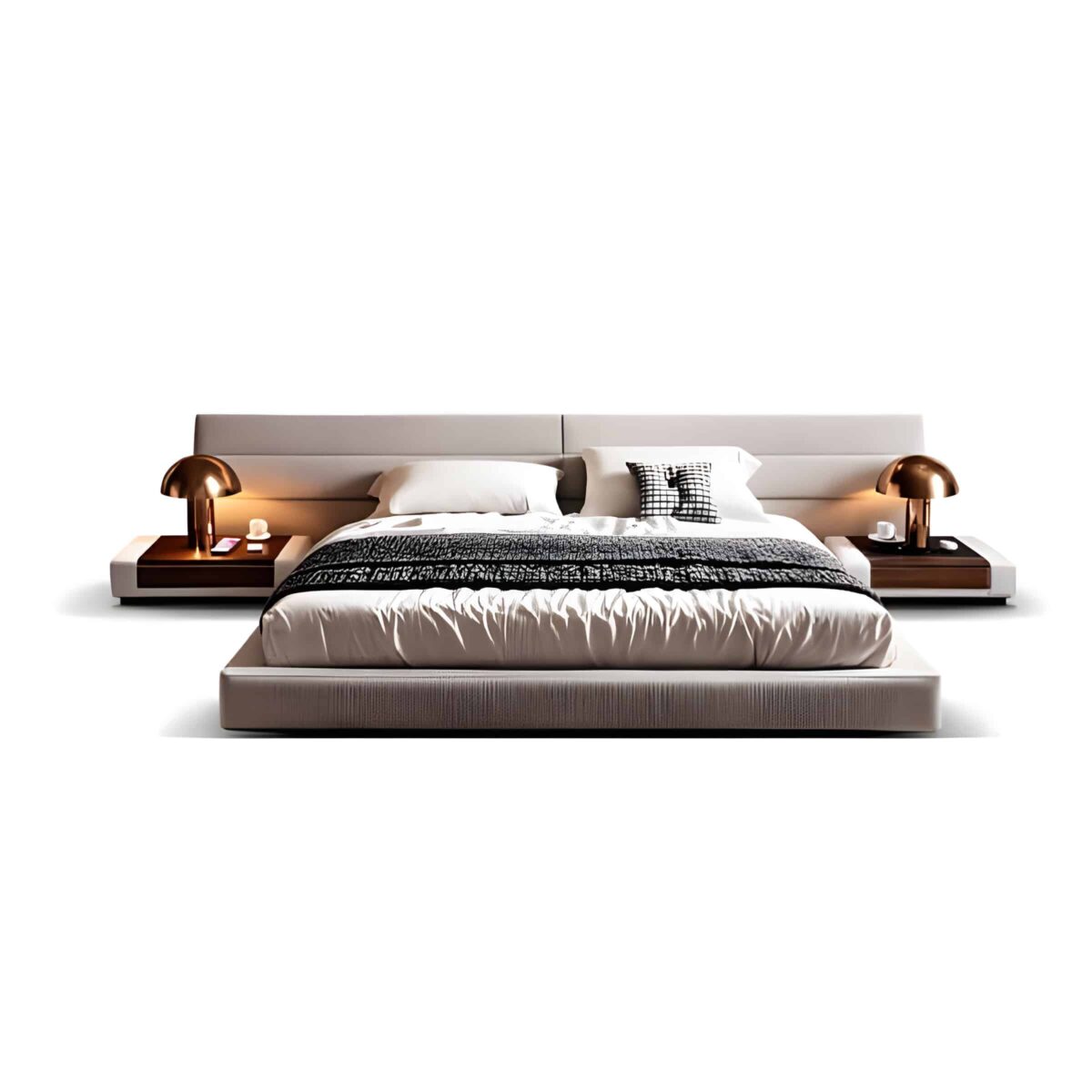 Karo Bed and Nightstand Set