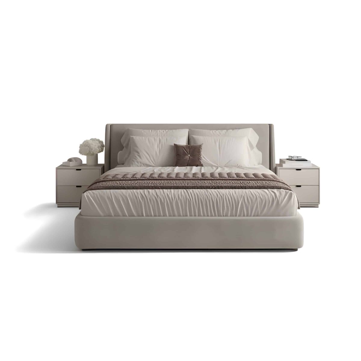 Cirox Bed and Nightstand Set