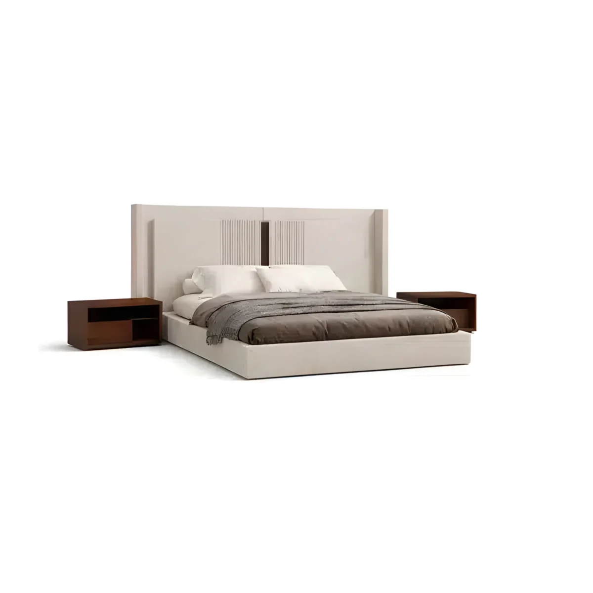 Raxo Bed and Nightstand Set