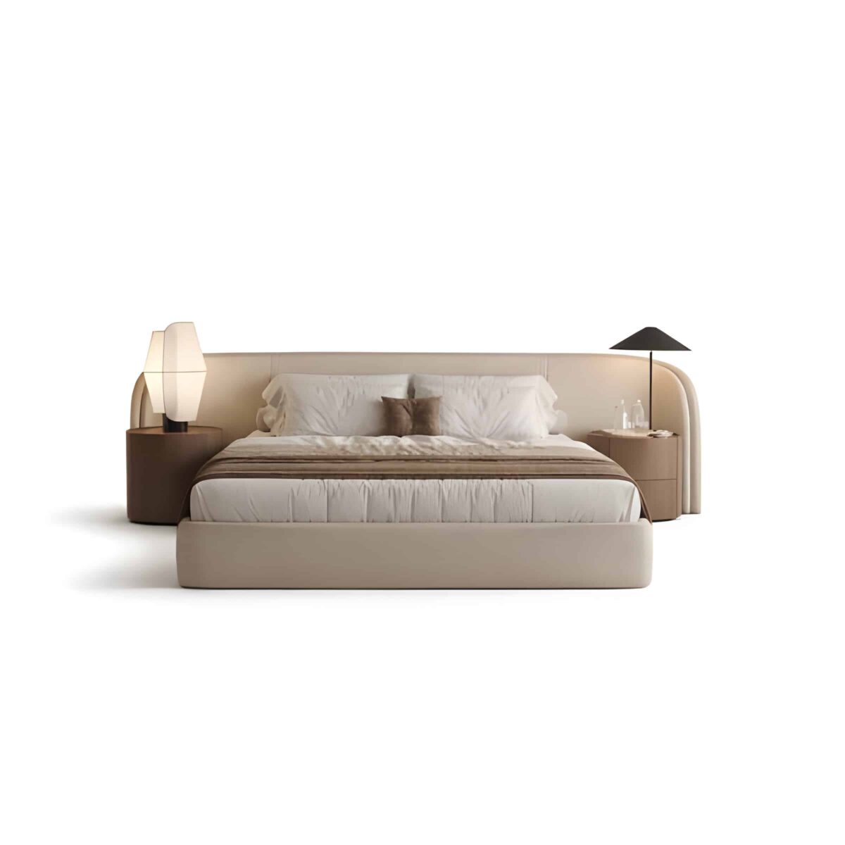 Brelo Bed and Nightstand Set
