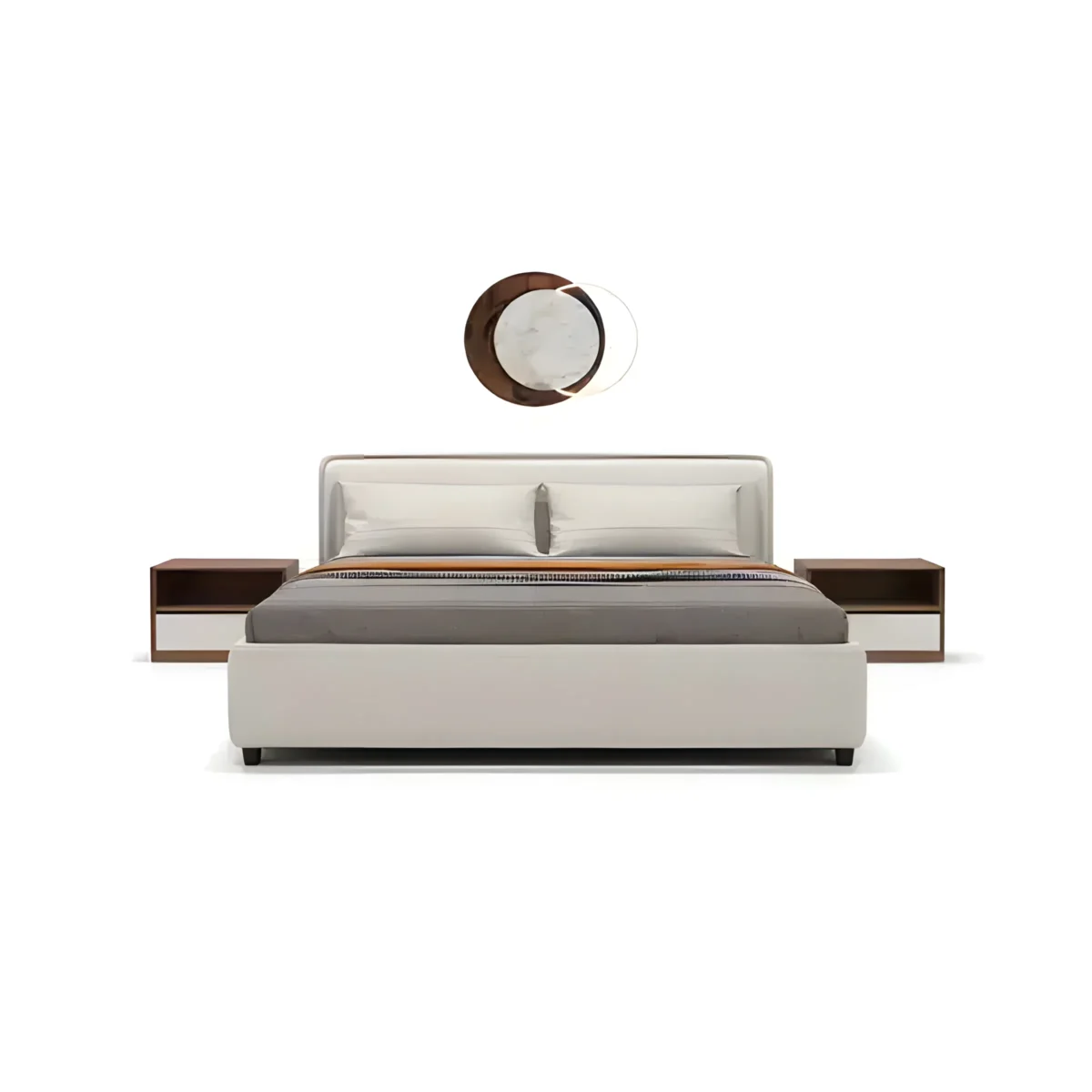 Vixo Bed and Nightstand Set
