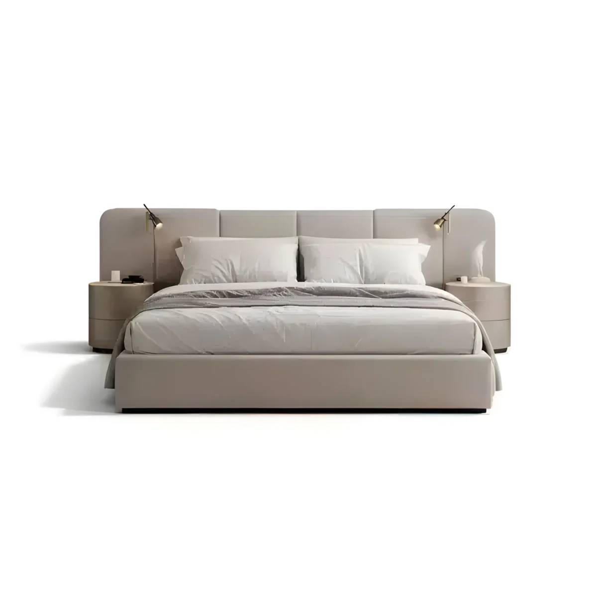 Vaxo Bed and Nightstand Set