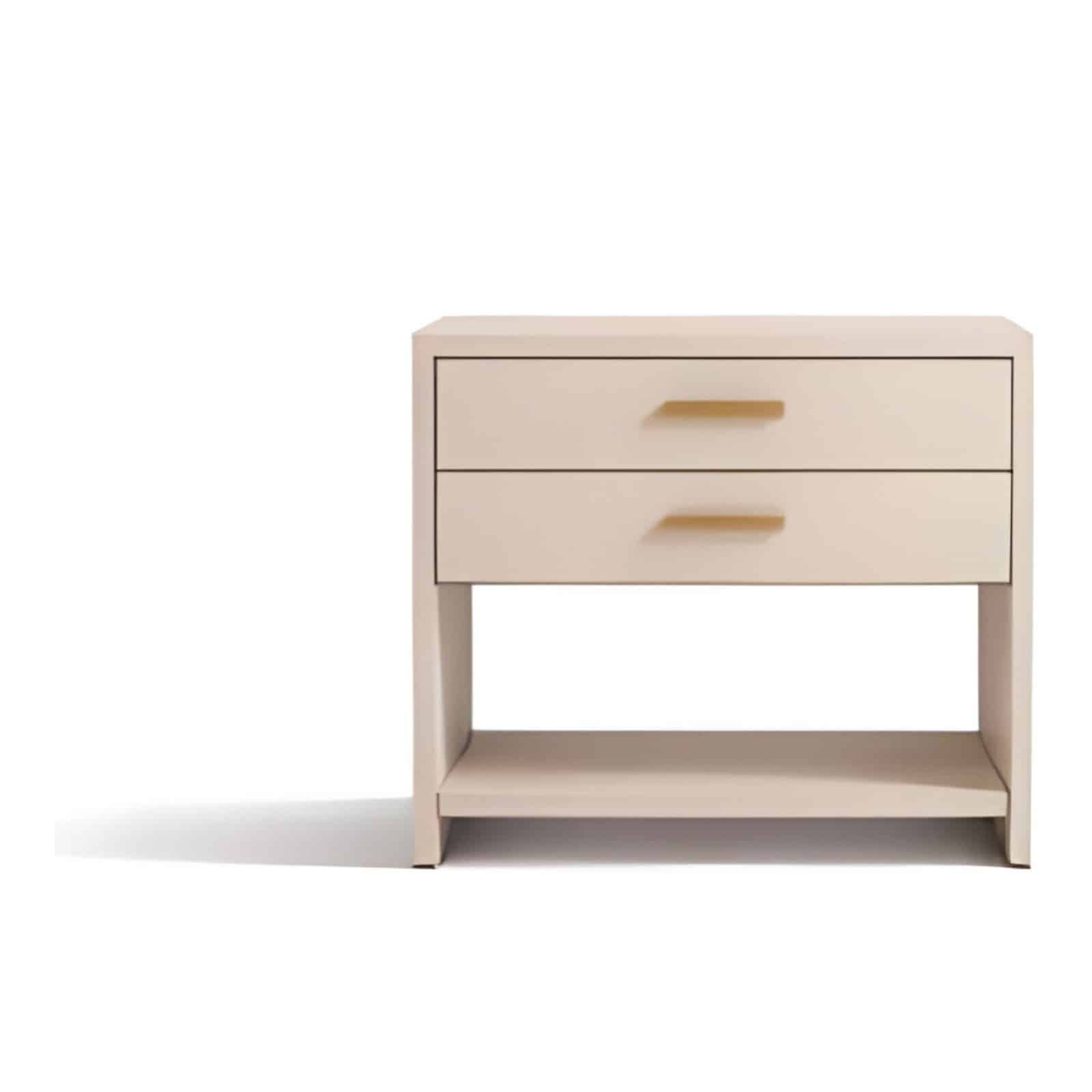 Bedroom Bed and Nightstand Set presented in a stylish bedroom with wide room view