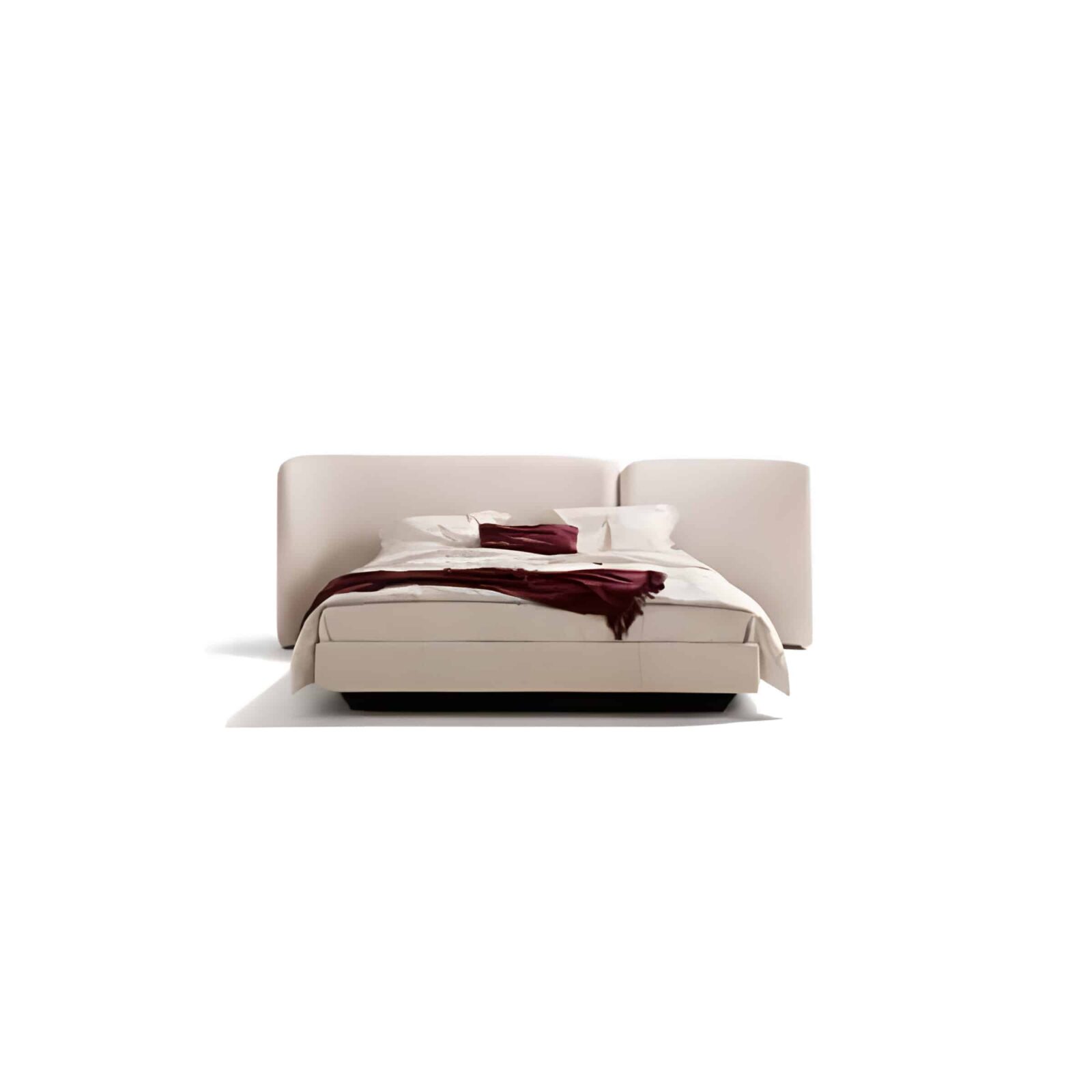 Bedroom Bed and Nightstand Set presented in a comfortable bedroom with close detail angle