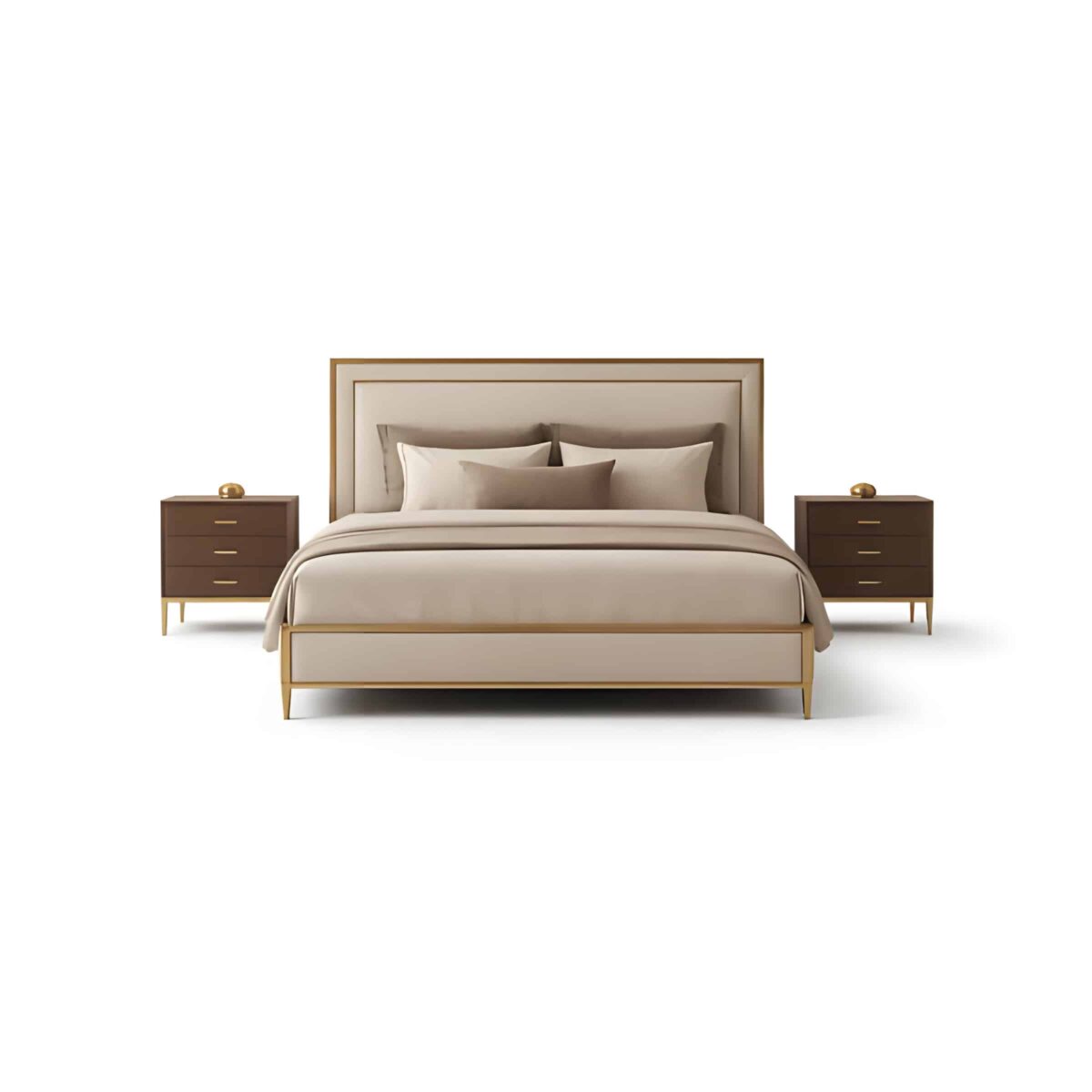 Navo Bed and Nightstand Set
