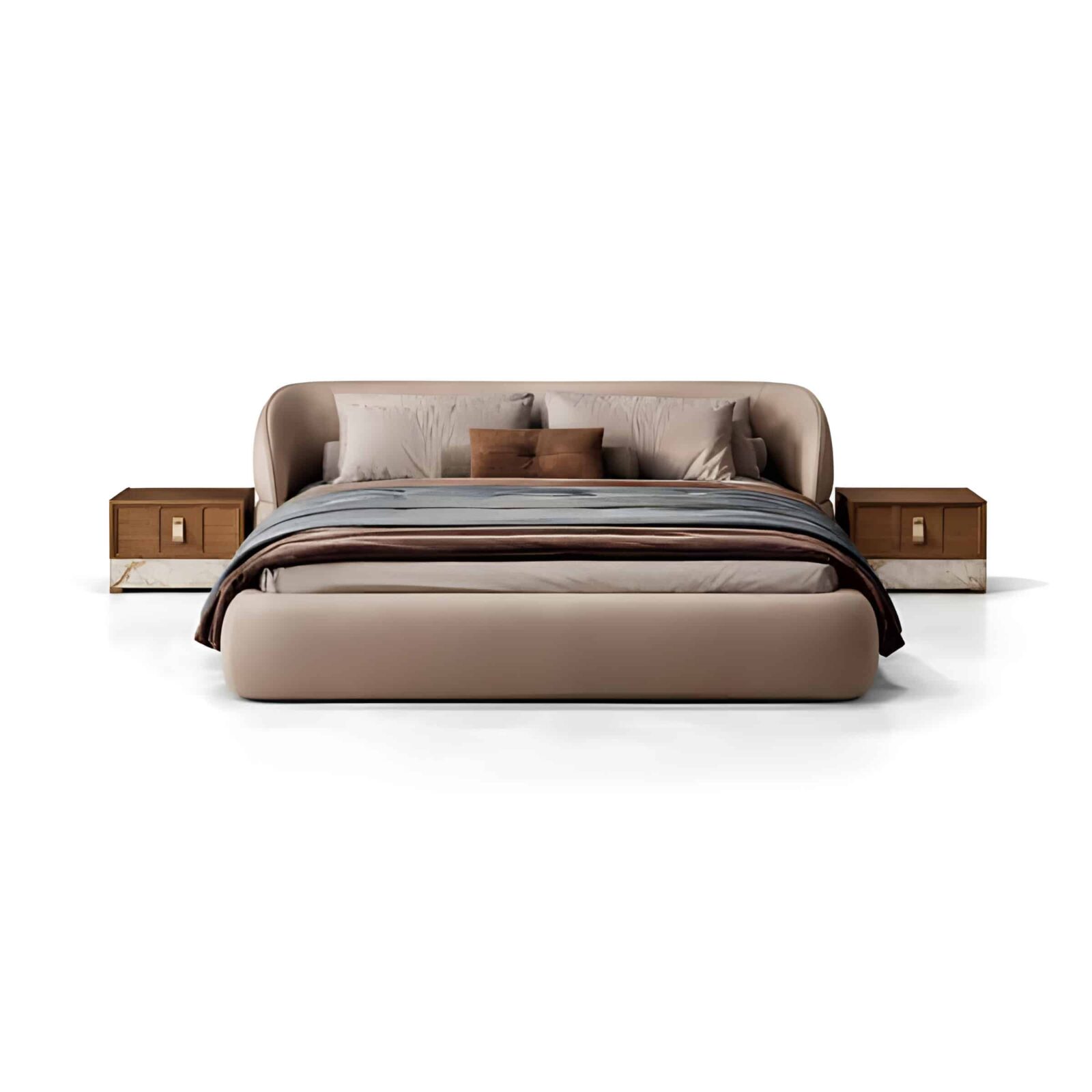 Meno Bed and Nightstand Set