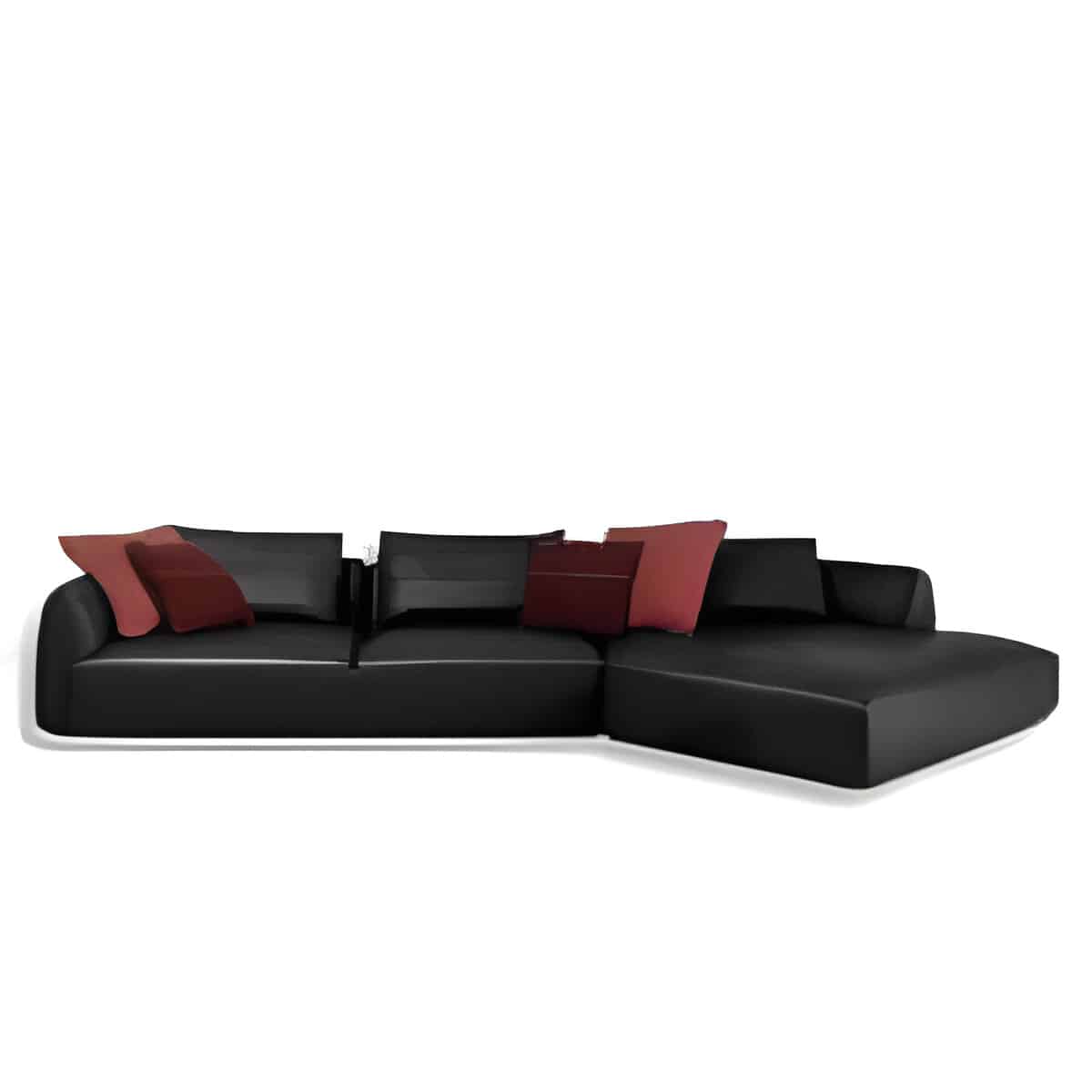 Remo L Shape front view for modern L Shape living room furniture