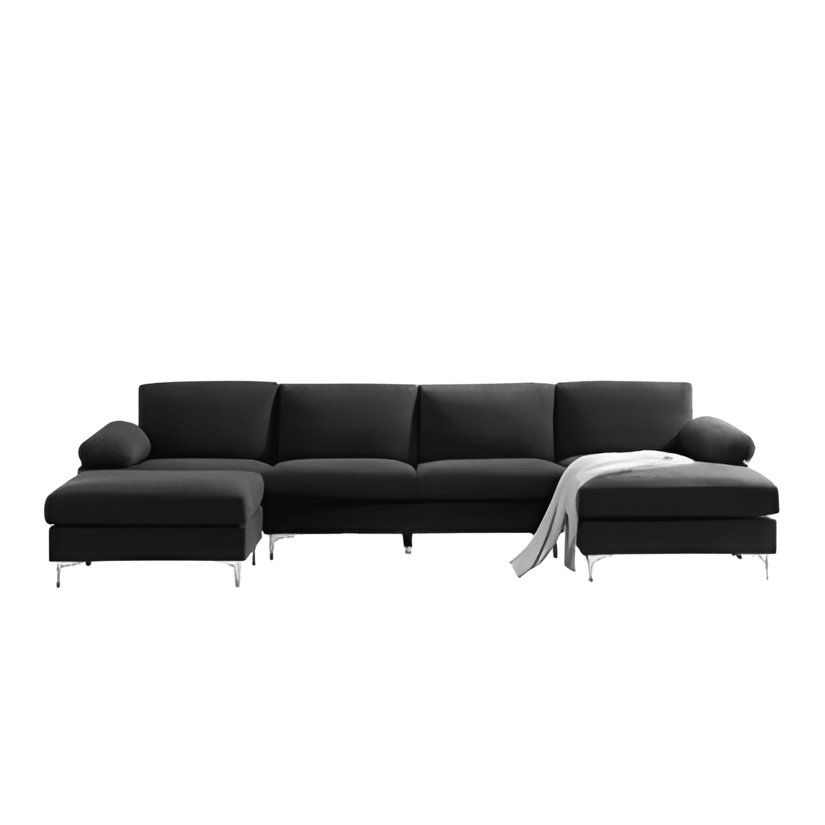 Hynzo L Shape front view for modern L Shape living room furniture