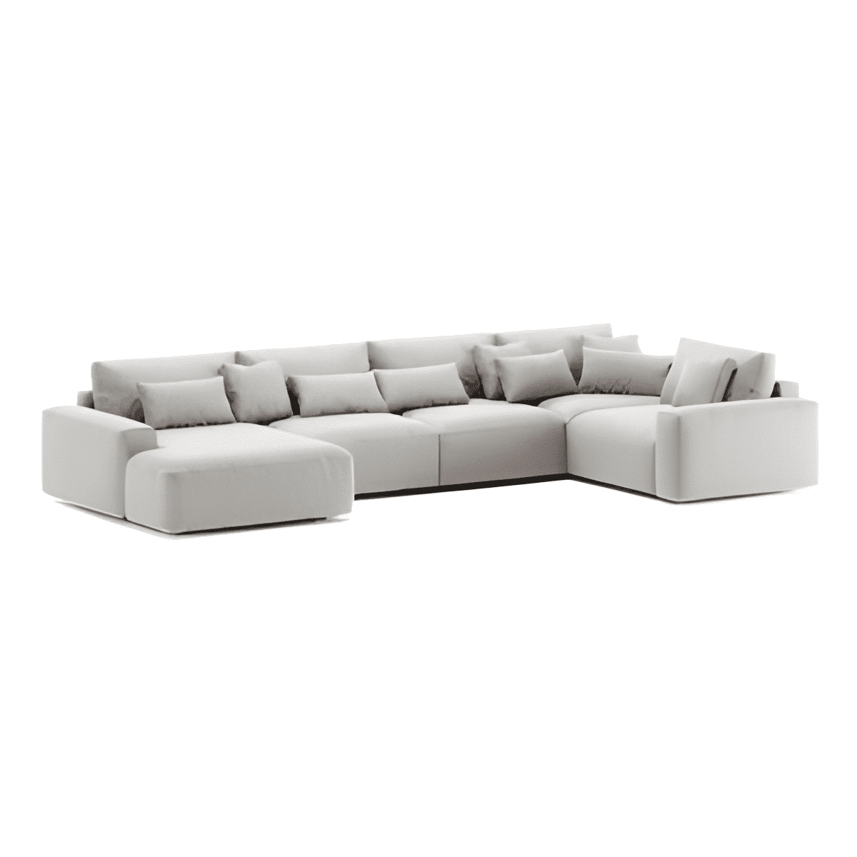 Tylor L Shape front view for modern L Shape living room furniture