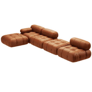 Neroa L Shape sofa design in room view for contemporary interiors