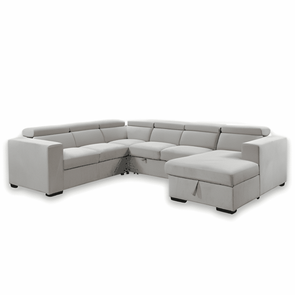 Rumi L Shape front view for modern L Shape living room furniture