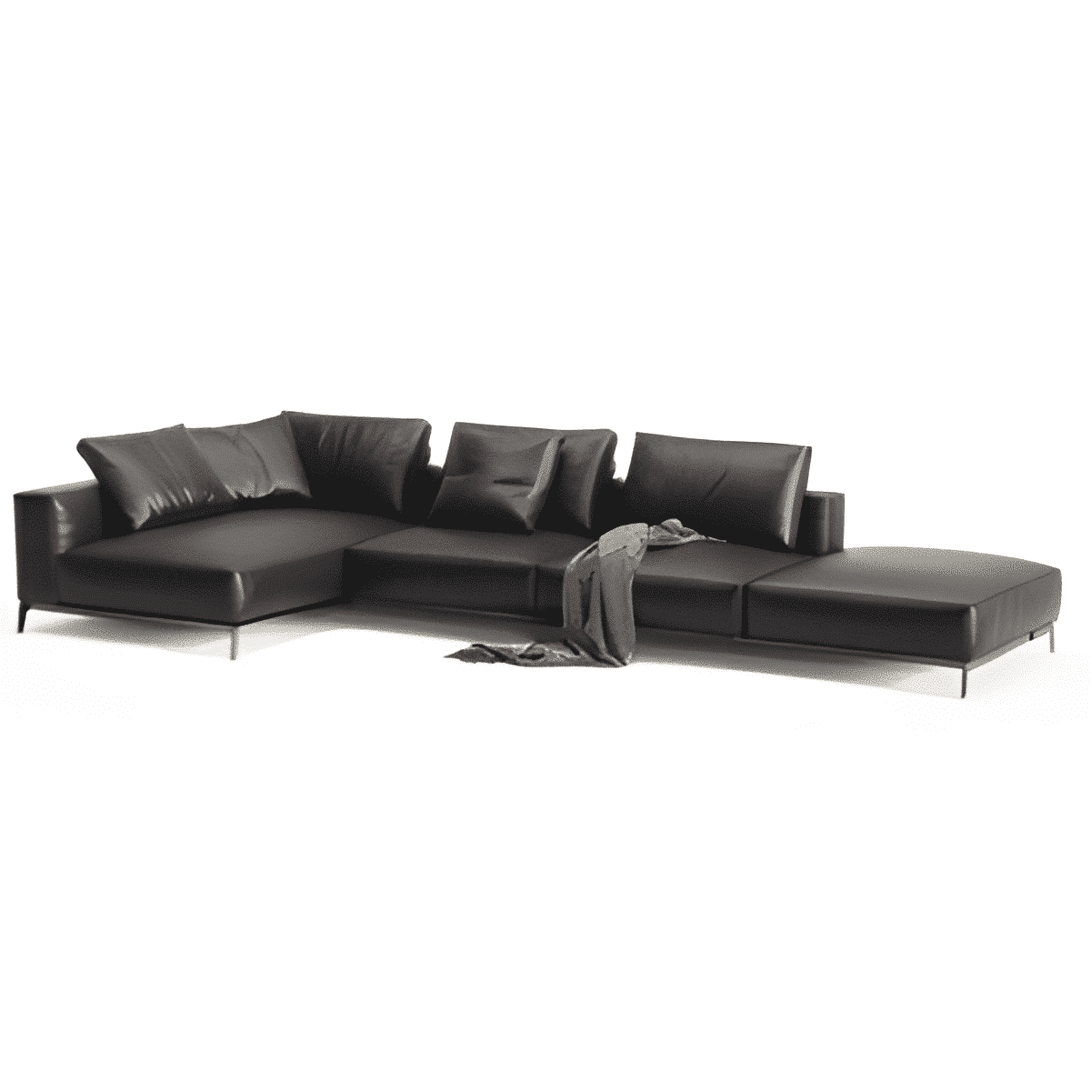 Vila L Shape front view for modern L Shape living room furniture