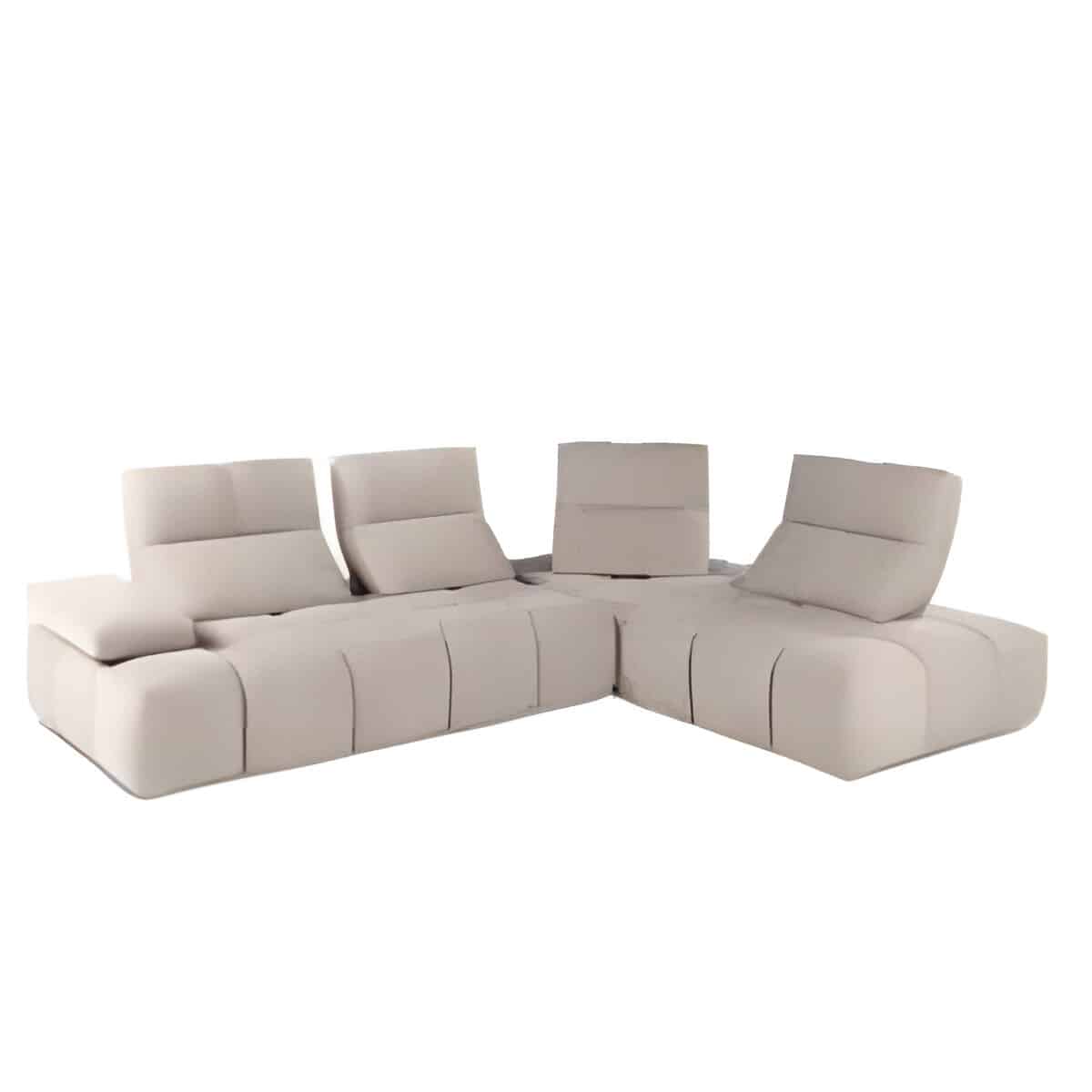 Leaf L Shape front view for modern L Shape living room furniture