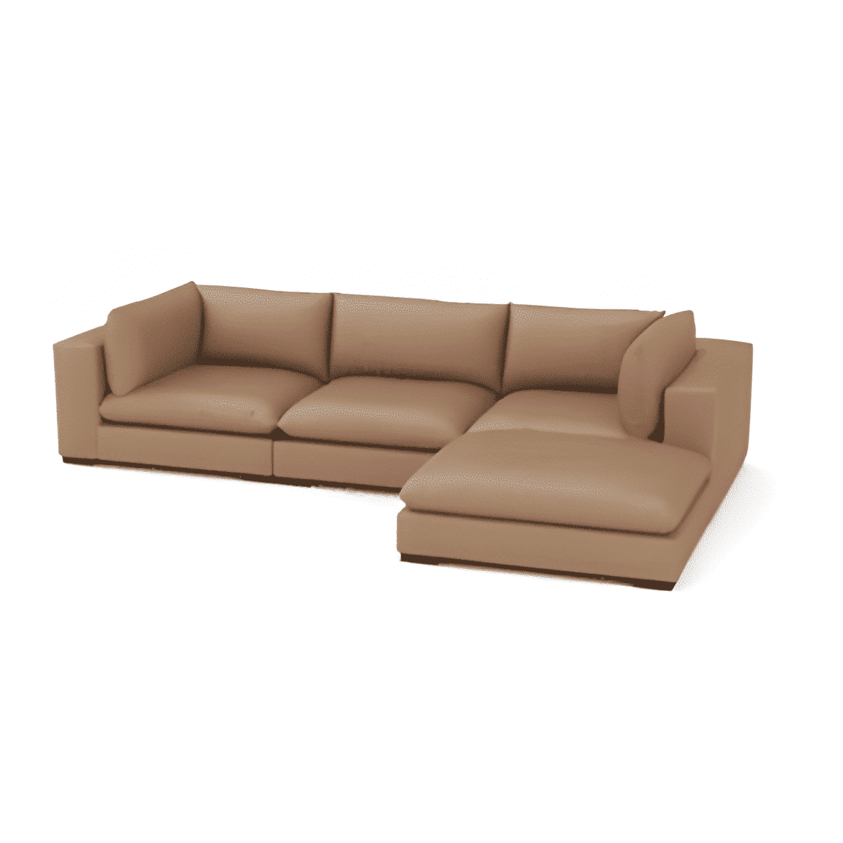 Ulora L Shape front view for modern L Shape living room furniture