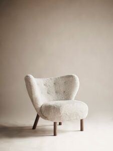 Diori Living Chair angled view for polished furniture displays