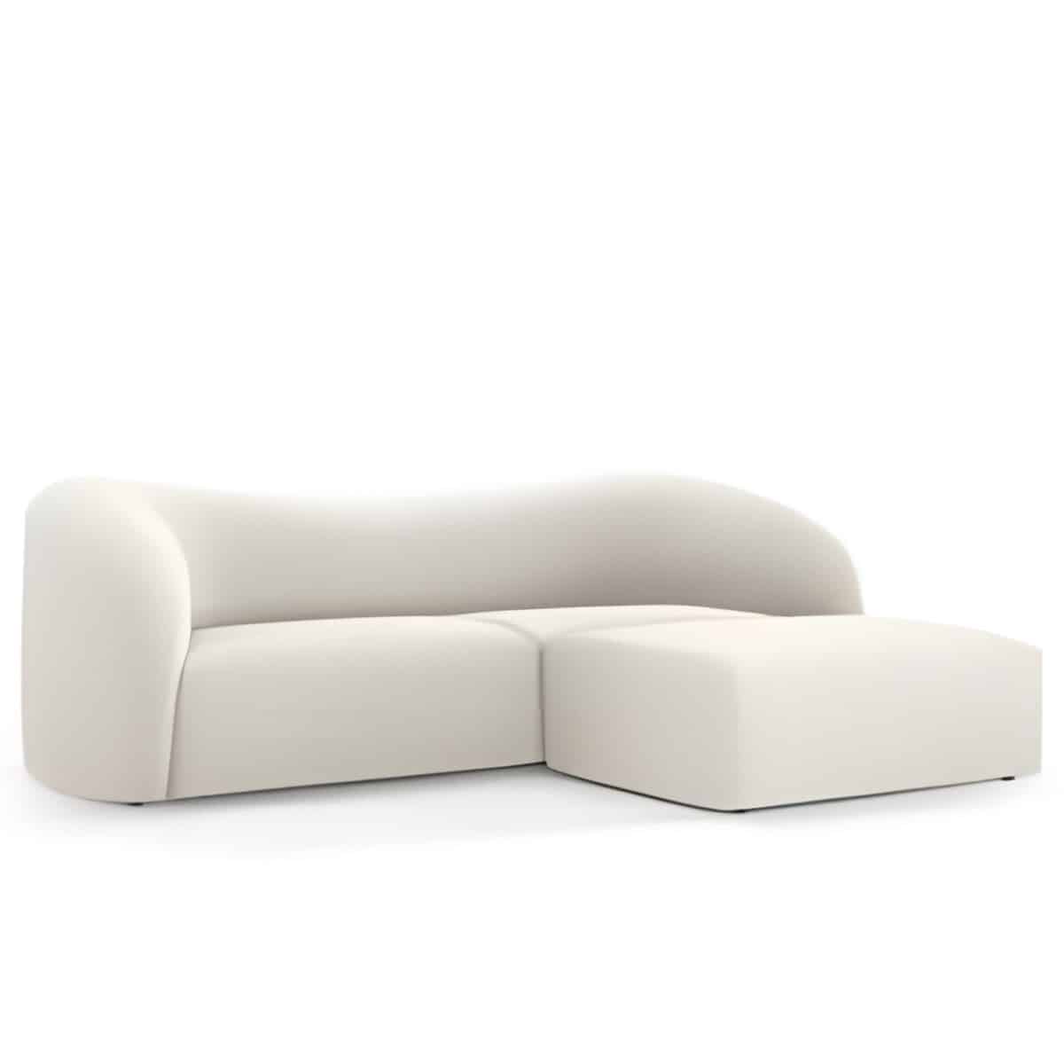 Toni L Shape front view for modern L Shape living room furniture