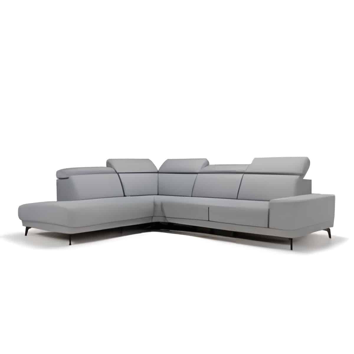 Klyto L Shape front view for modern L Shape living room furniture