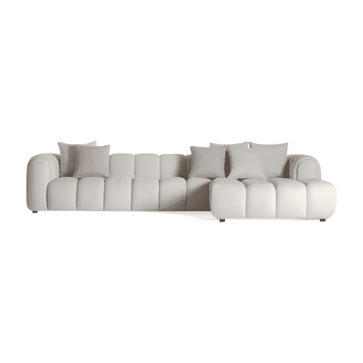 Humas L Shape front view for modern L Shape living room furniture