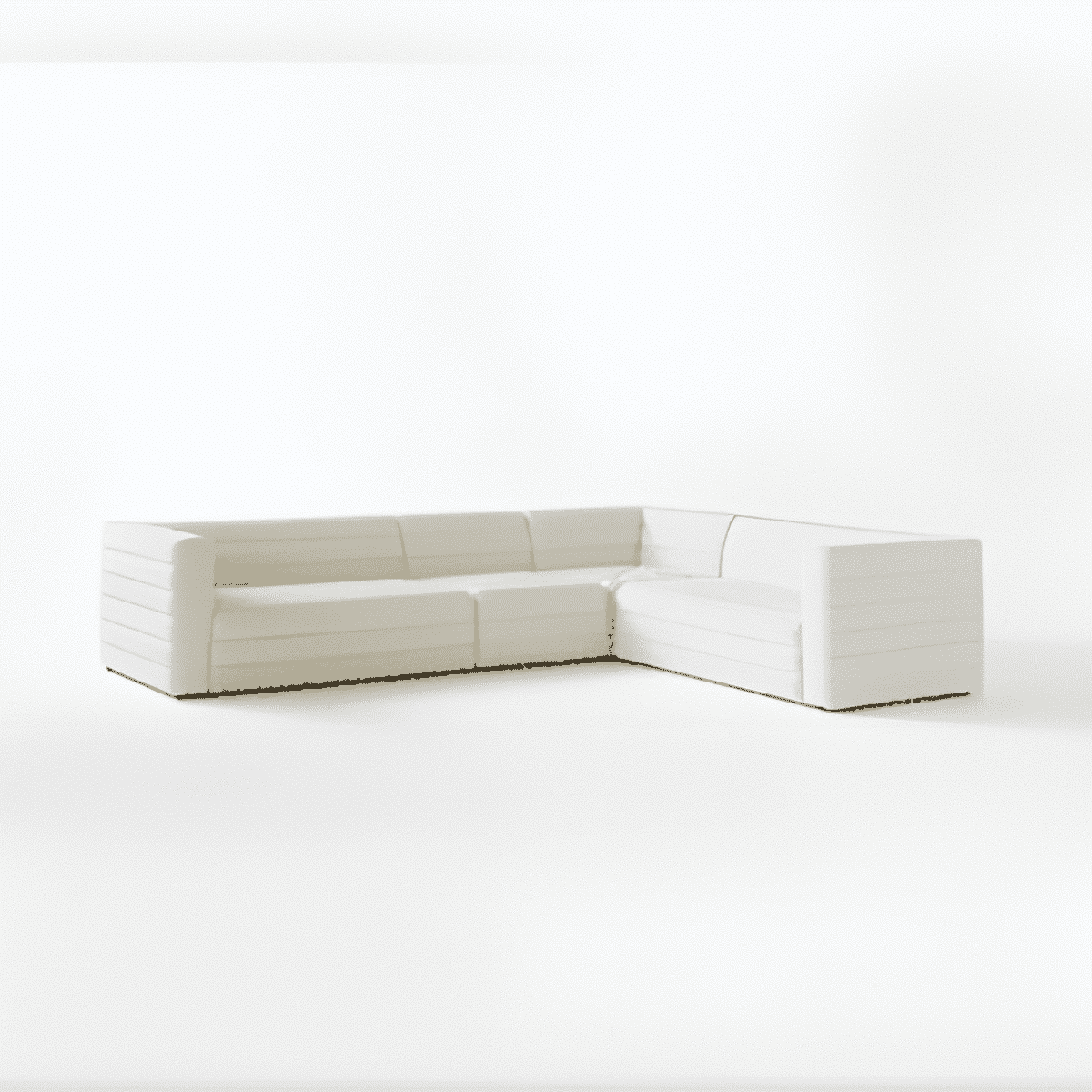 Kosmo L Shape front view for modern L Shape living room furniture
