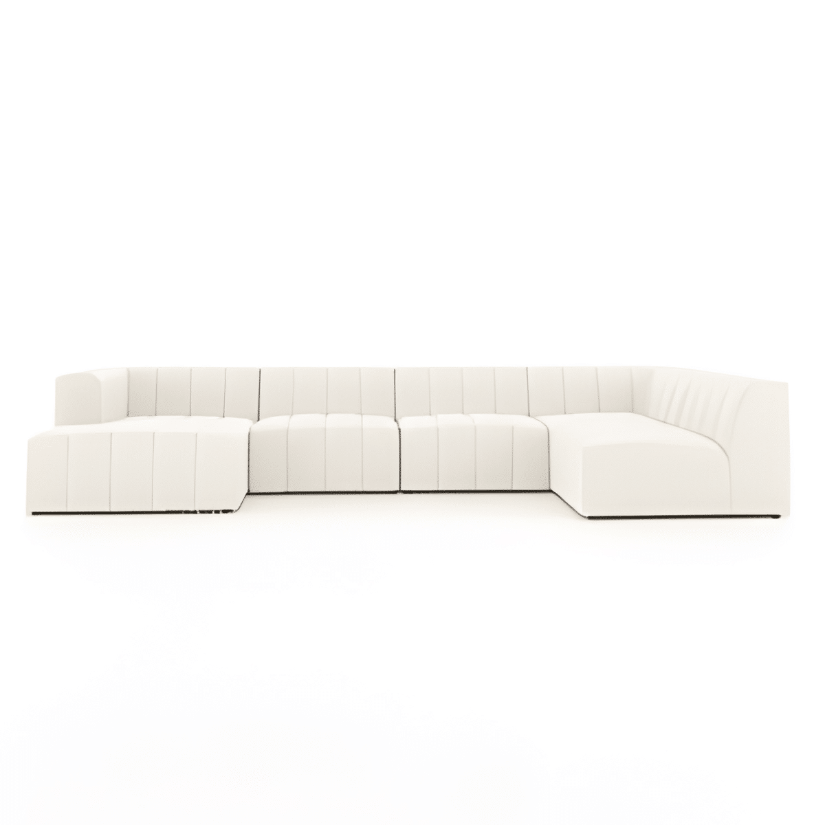 Nover L Shape front view for modern L Shape living room furniture