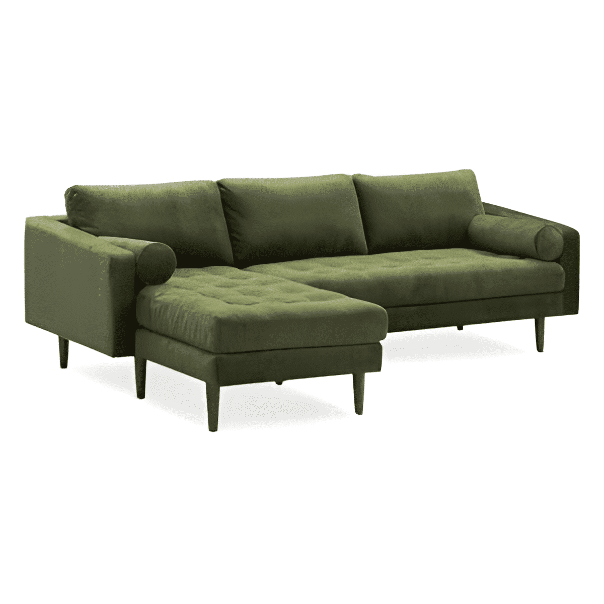 Zeno L Shape front view for modern L Shape living room furniture