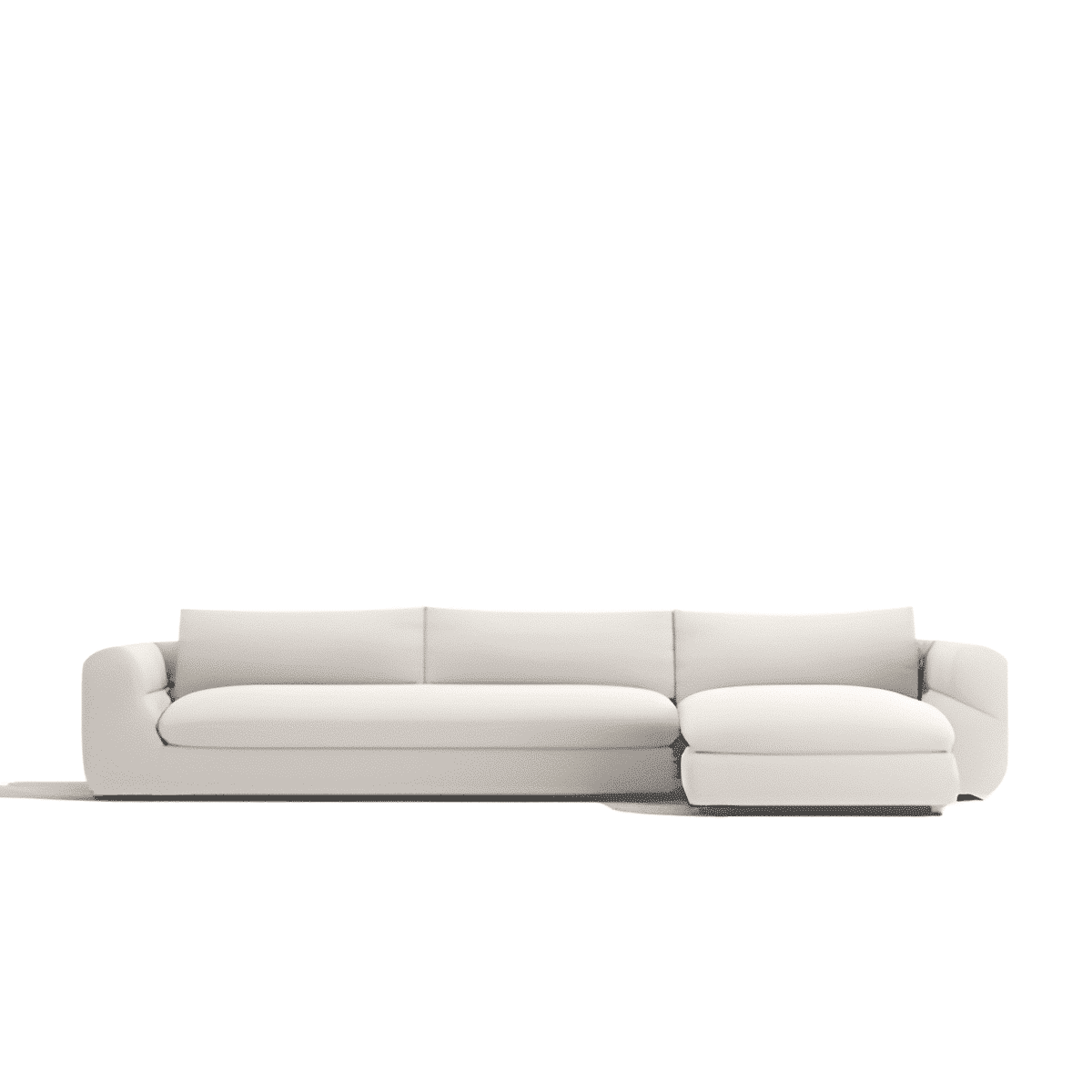 Rhea L Shape front view for modern L Shape living room furniture