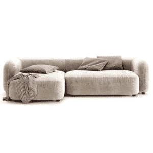 Grino L Shape shown in angled view for stylish home seating