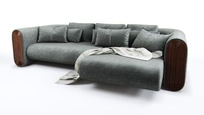 Kiven Living Sofa detail view for modern living room sofa furniture