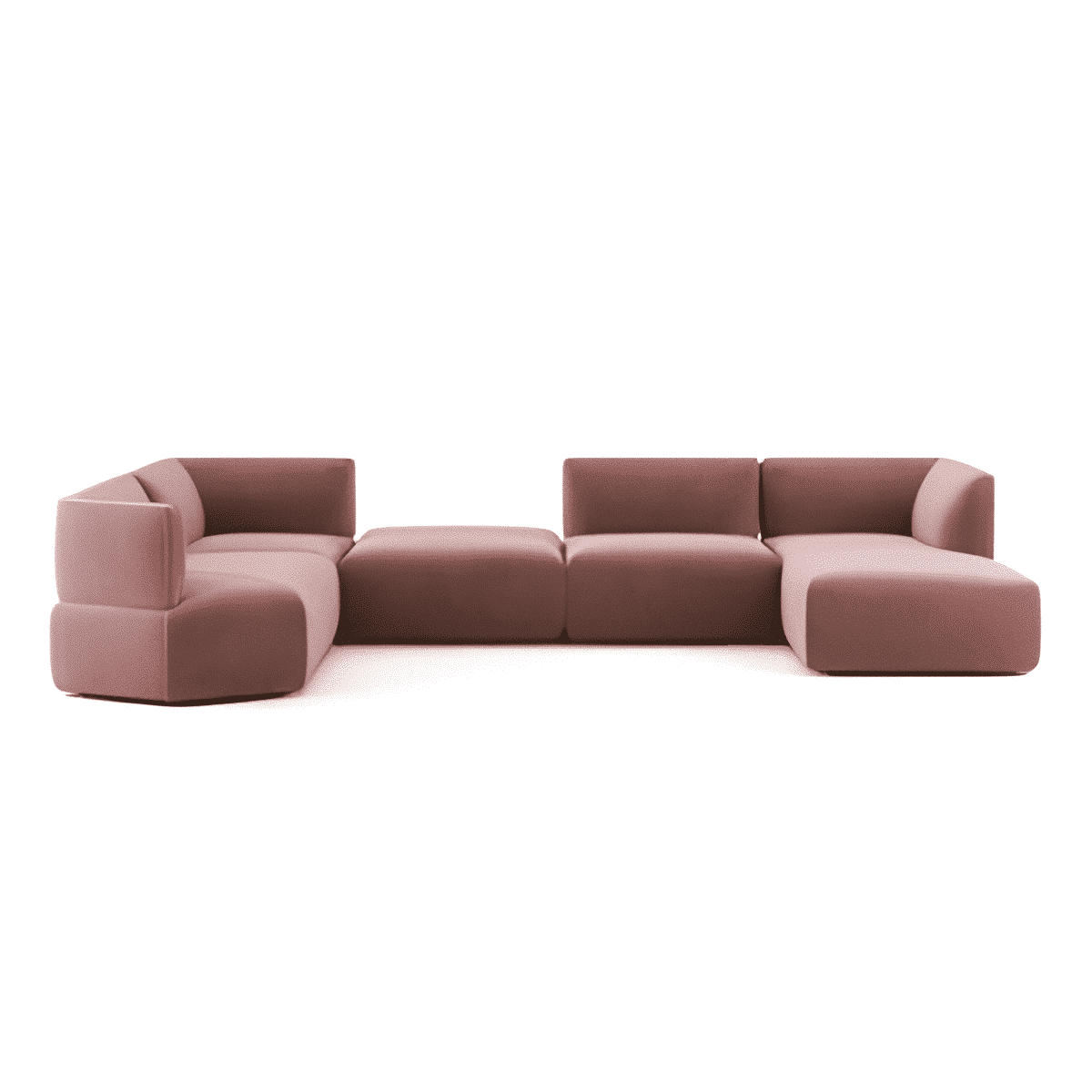 Trega L Shape front view for modern L Shape living room furniture