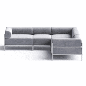 Pear L Shape shown in angled view for stylish home seating