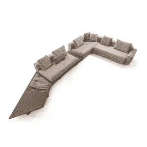 Horel L Shape shown in angled view for stylish home seating