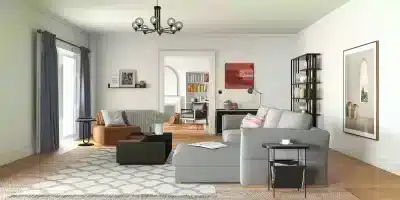 Krylo L Shape shown in angled view for stylish home seating