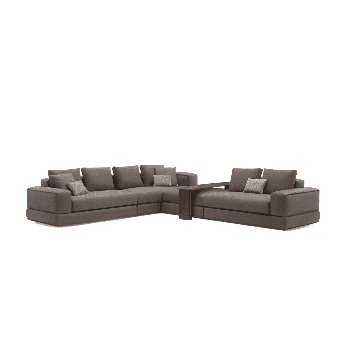 Grivo L Shape front view for modern L Shape living room furniture