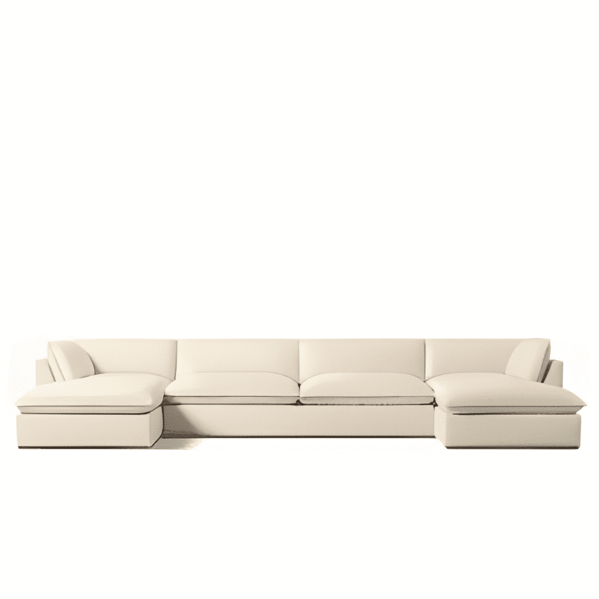 Rovin L Shape front view for modern L Shape living room furniture