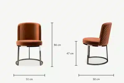 Livi Dining Chair detail view for dining room furniture