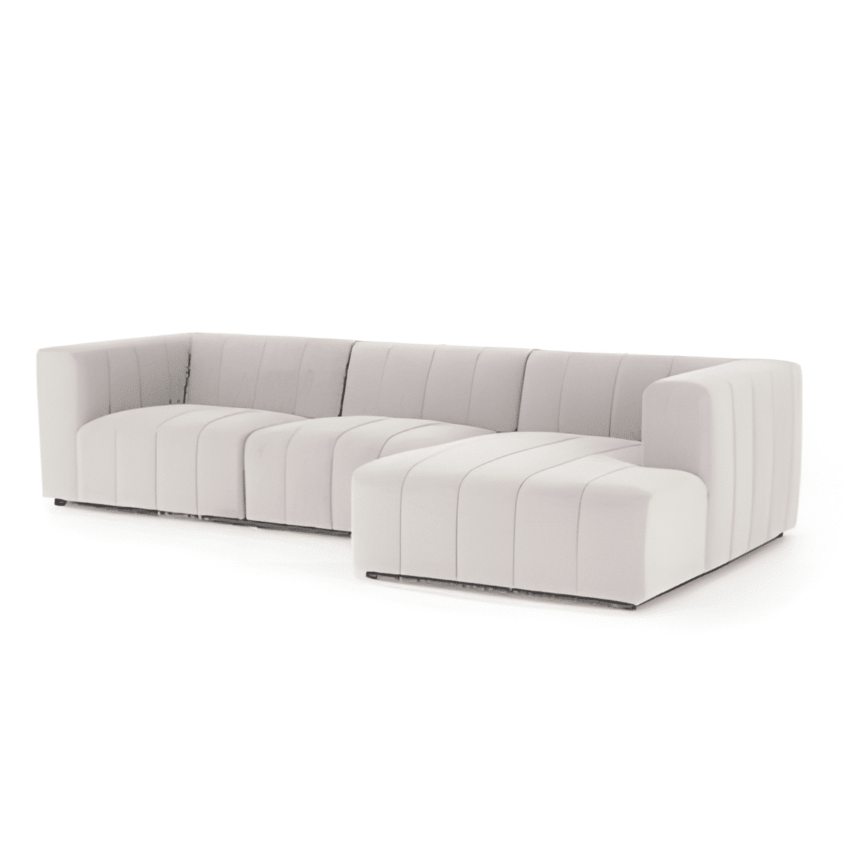 Lovan L Shape front view for modern L Shape living room furniture