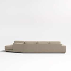 Luxar L Shape furniture piece in side view for elegant lounge areas