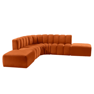 Nitre L Shape sofa design in room view for contemporary interiors