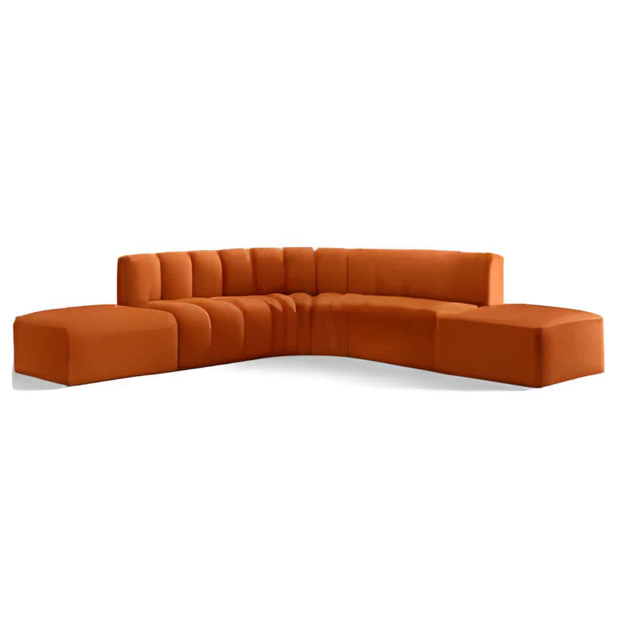 Nitre L Shape front view for modern L Shape living room furniture