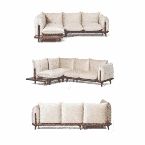 Orlen L Shape shown in angled view for stylish home seating