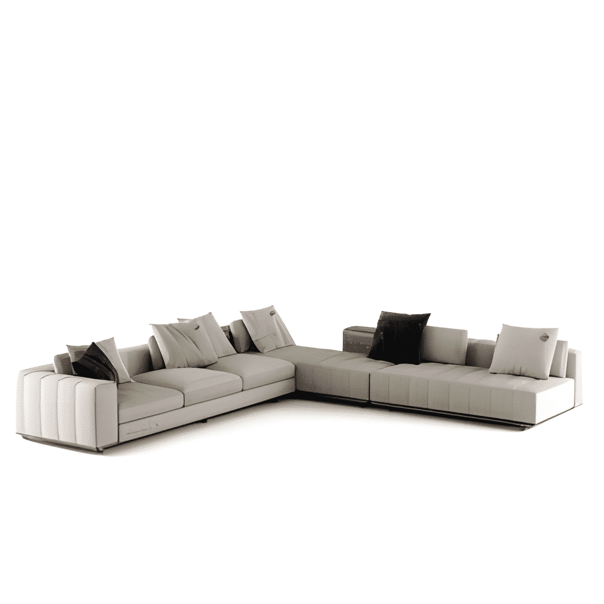 Plyto L Shape front view for modern L Shape living room furniture
