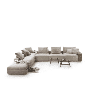 Remix L Shape sofa design in room view for contemporary interiors