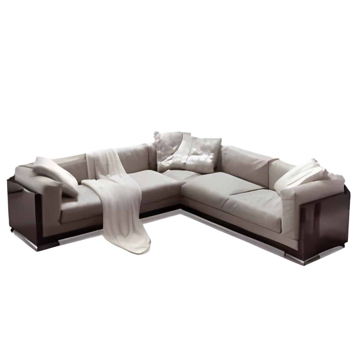 Rila L Shape front view for modern L Shape living room furniture