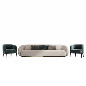 Opal Living Room Set showroom view for furniture product browsing