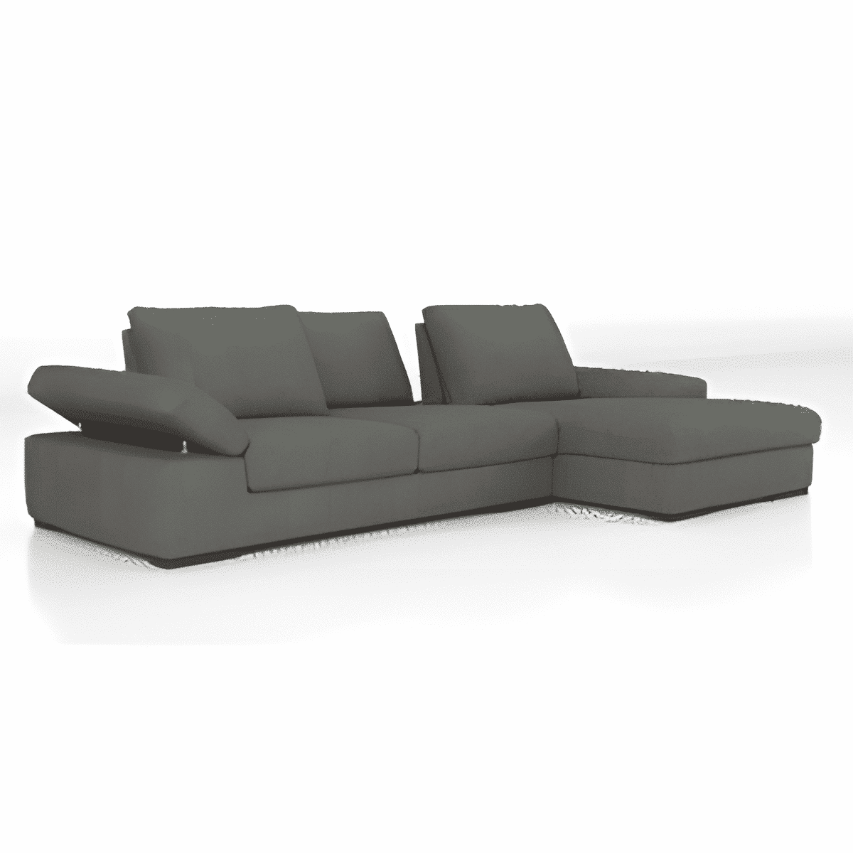 Sand L Shape front view for modern L Shape living room furniture
