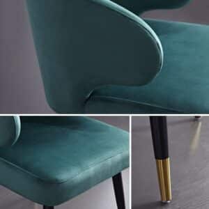 Plush Dining Chair angled view for dining room furniture