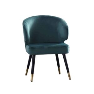 Plush Dining Chair side view for dining room furniture